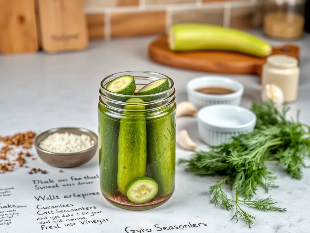 Ogórki z przyprawą gyros: przepis na idealną zalewę na zimę